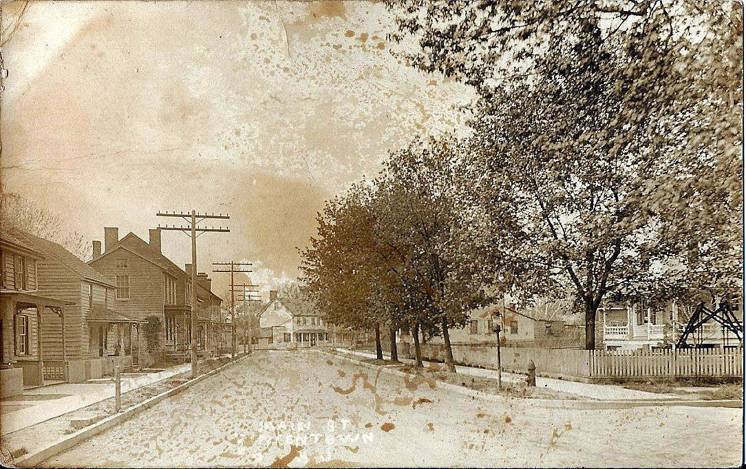 Vincentown Down town view c 1910 Vincentown Old Pictures of